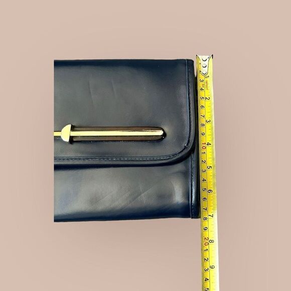 Vintage Faux Leather Clutch Smoking Costume Bag Theater Retro 80s 90s Purse - Picture 9 of 10